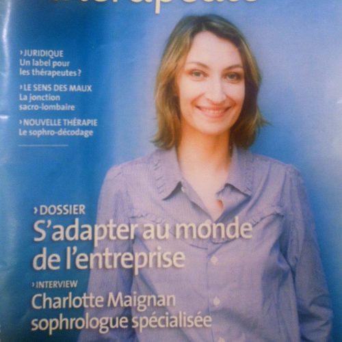 Neo-bienêtre dans le magazine Profession Thérapeute de décembre 2012