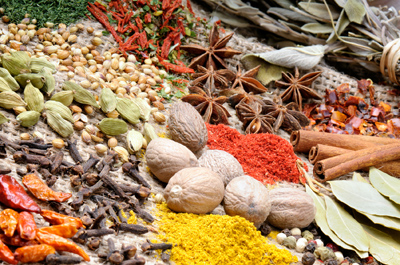 Colorful mix of spices