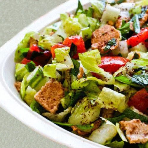 Recette végétarienne-Salade fattoush