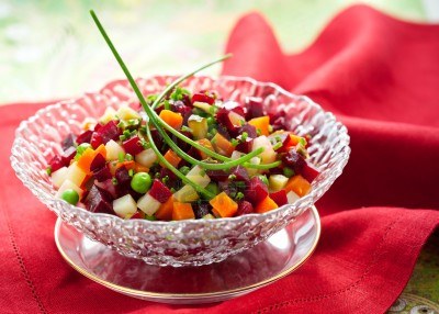 Recette végétarienne-Salade de betteraves à la russe