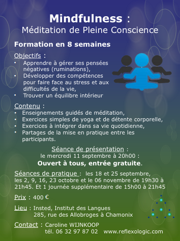 Formation Mindfulness : Méditation de Pleine Conscience Formation en 8 semaines Objectifs