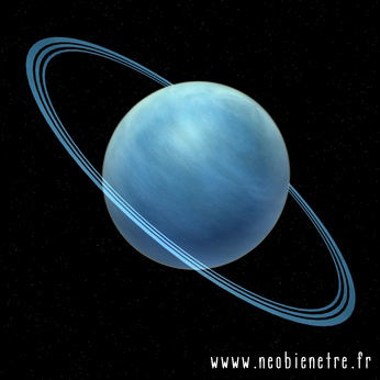 3d render of uranus planet