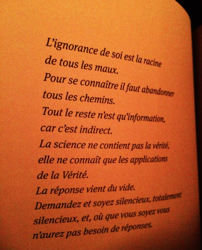 L’ignorance de soi est la racine de tous les maux