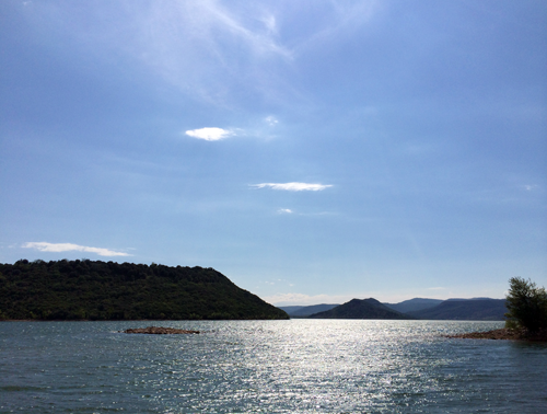 Ces nuances de bleu entre ciel et mer