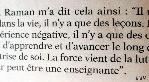 Il n’y a pas d’erreur dans la vie