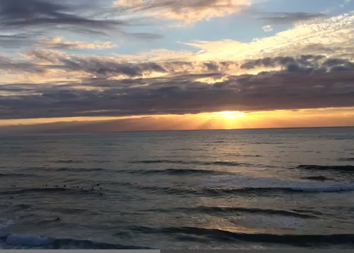 Méditation du monde sur la côte atlantique