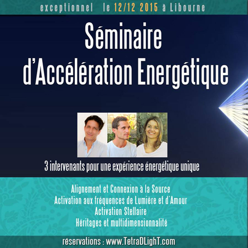 Libourne- Séminaire d’accélération Energétique le 12/12