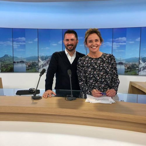 Julien Peron et Pauline Alleau sur France 3 pour le film C’est quoi le bonheur pour vous?